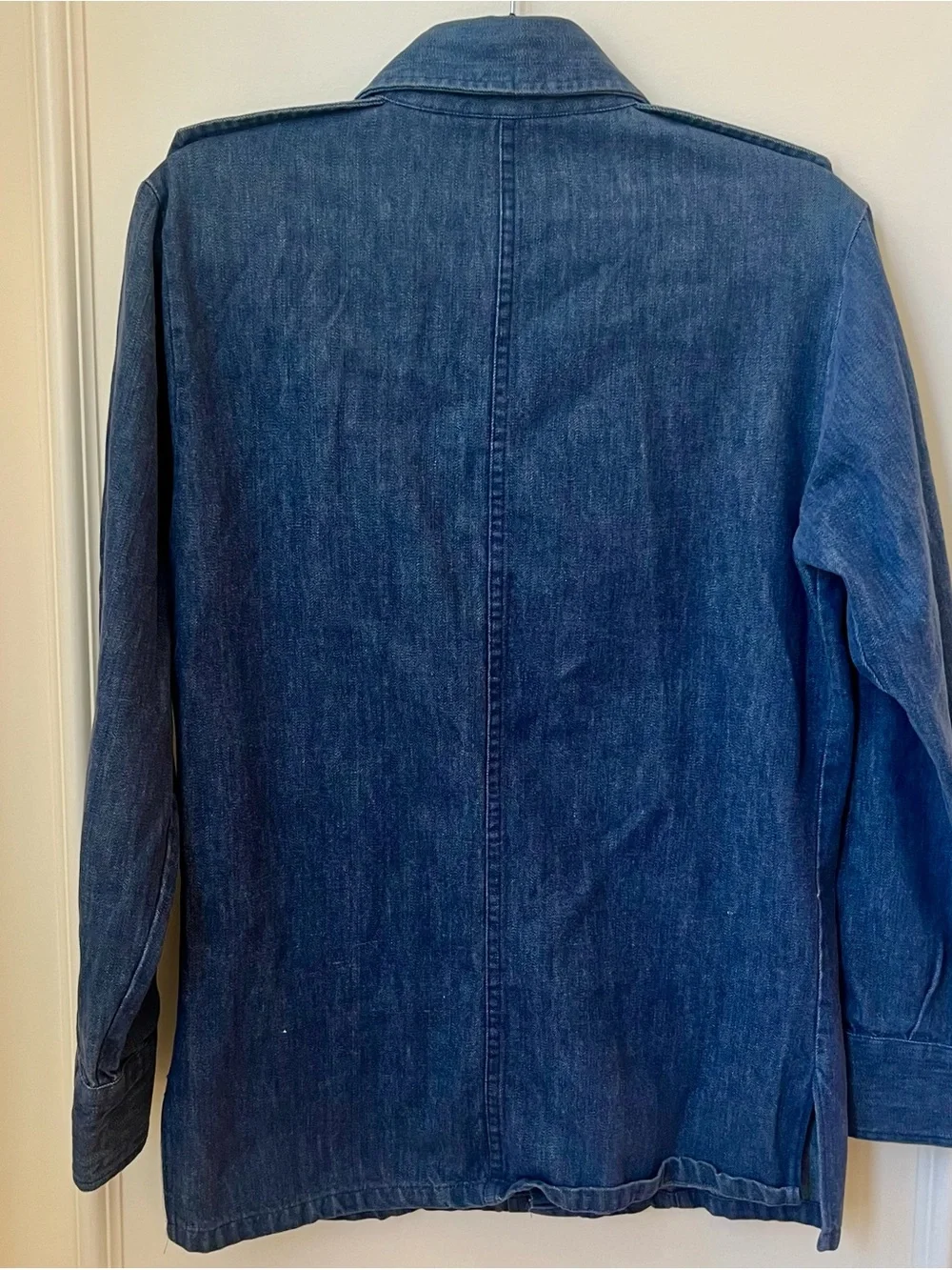 Vintage 70s Levis Panatela Signature Collection Denim Shirt Jacket Epaulets S